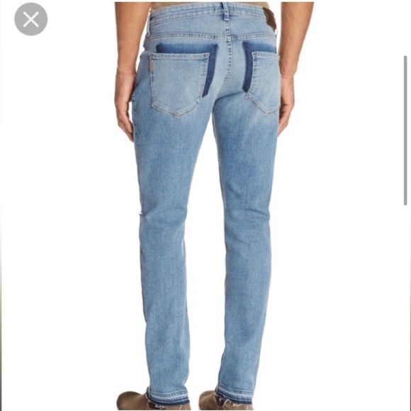 Paige Lennox Distressed Slim Fit Denim Jeans Size 29 - Picture 3 of 15